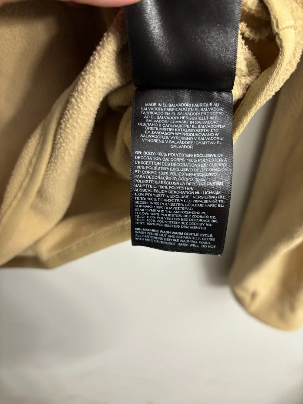 The North Face Men's Two-Tone Tan and Brown Half-Zip Fleece Pullover